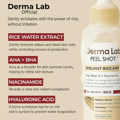 (White + Black) Rice Peel Glow Serum Ampoules