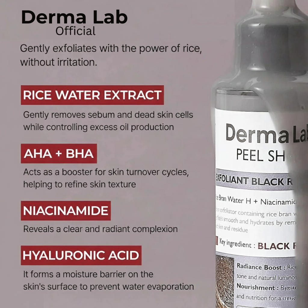 (White + Black) Rice Peel Glow Serum Ampoules